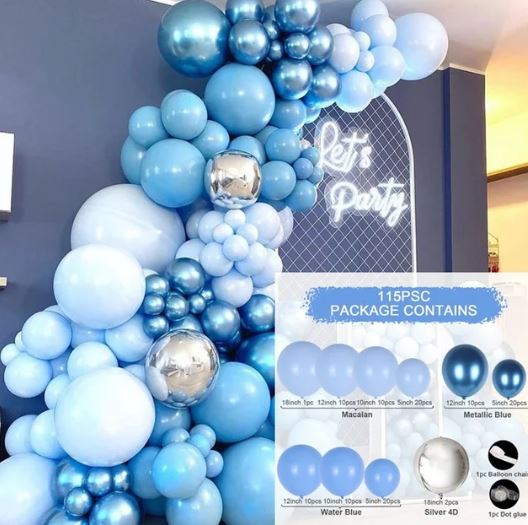 Blue Balloon Arch