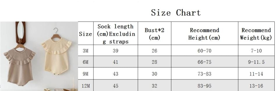 Knitted Romper with frill