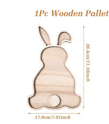 Easter Bunny Wooden Tray