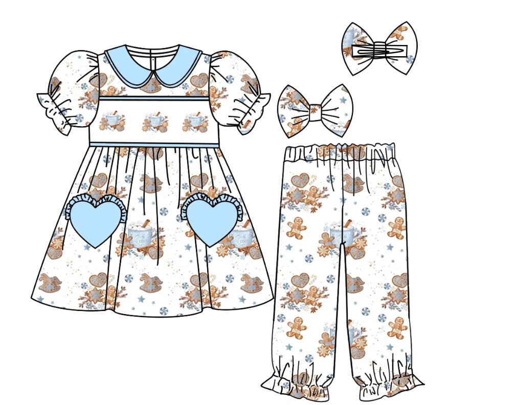 Blue Gingerbread Pyjamas