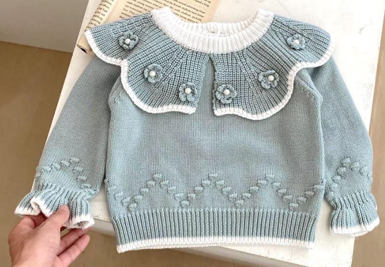 Flower Knitted Jumper
