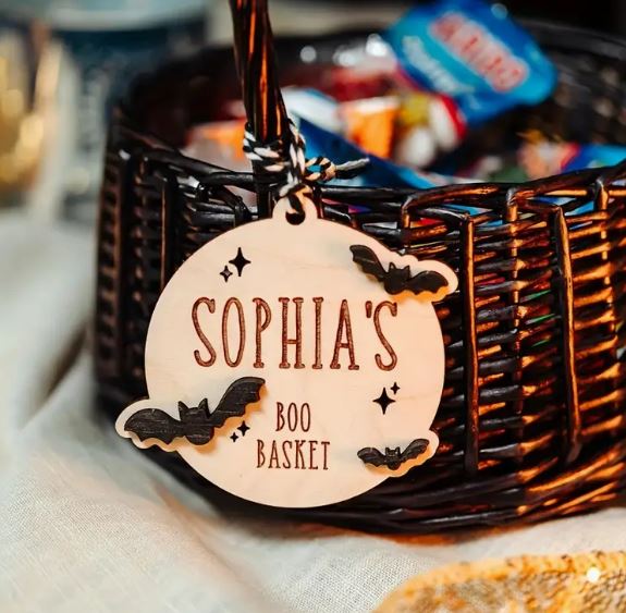 Personalised Boo Basket Tag