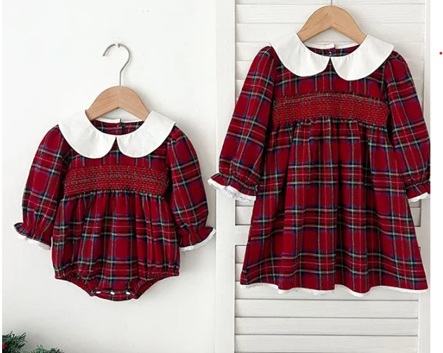 Tartan Romper & Dress