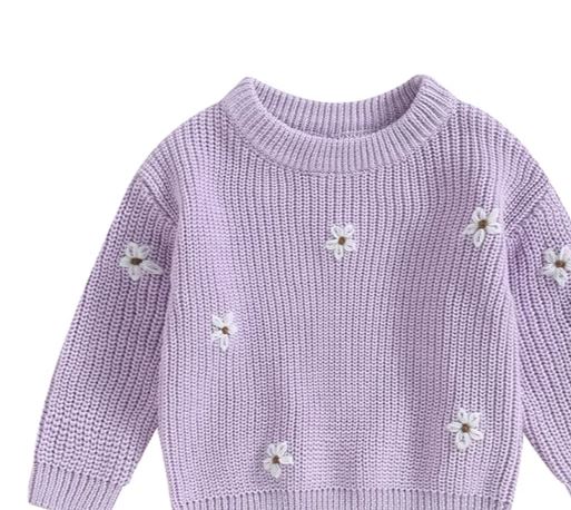 Flower Knitted Jumper