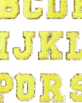 Iron On Chenille Alphabet