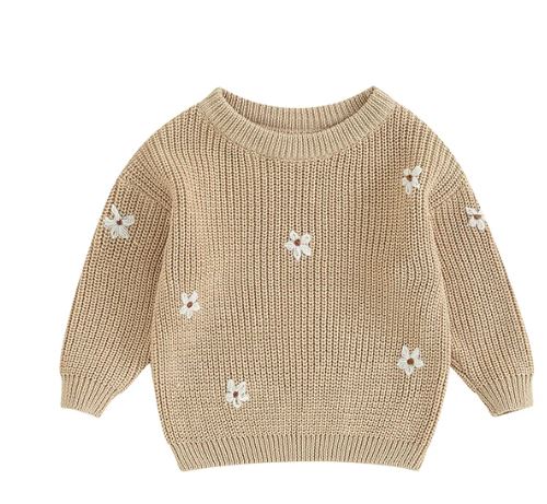 Flower Knitted Jumper