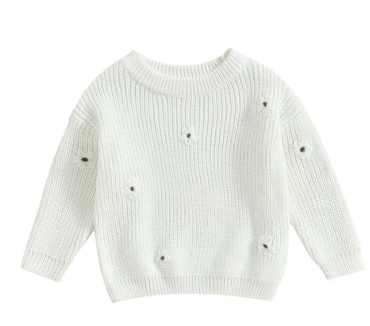 Flower Knitted Jumper