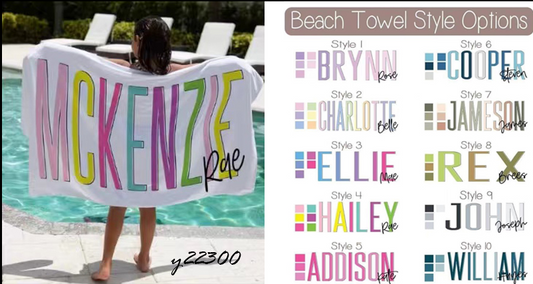 Name Signature Towel