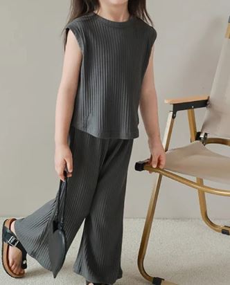 Kids Tales Ribbed Summer Set