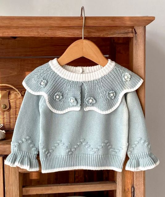 Flower Knitted Jumper