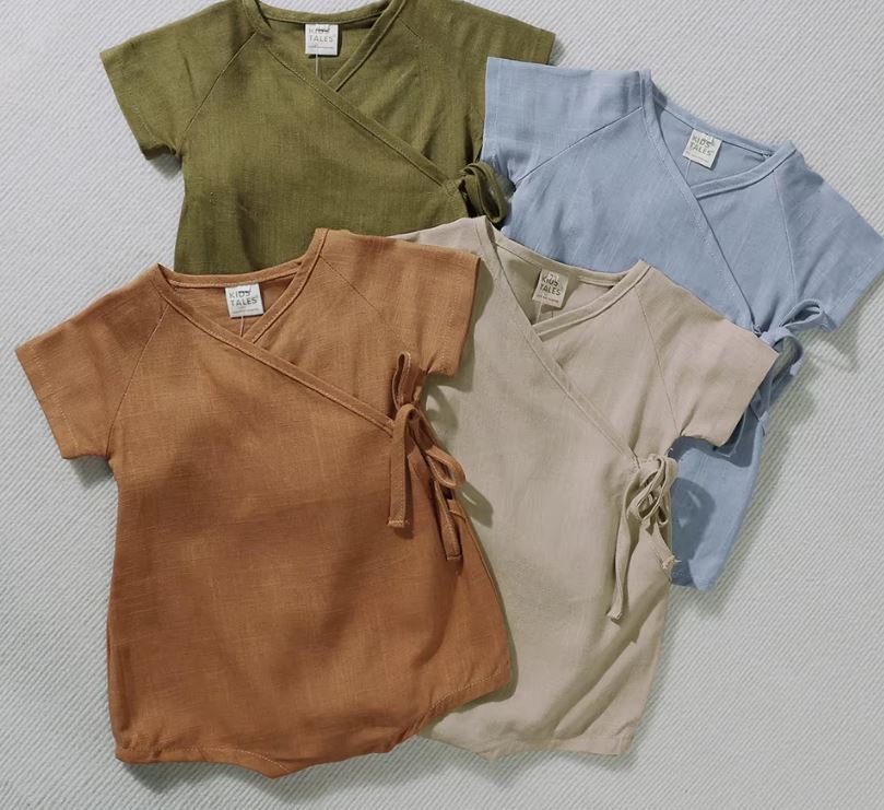 Kids Tales Linen Romper