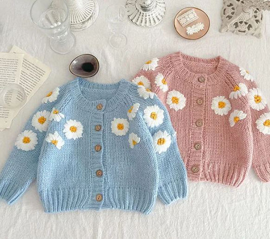 Flower Knitted Cardigan