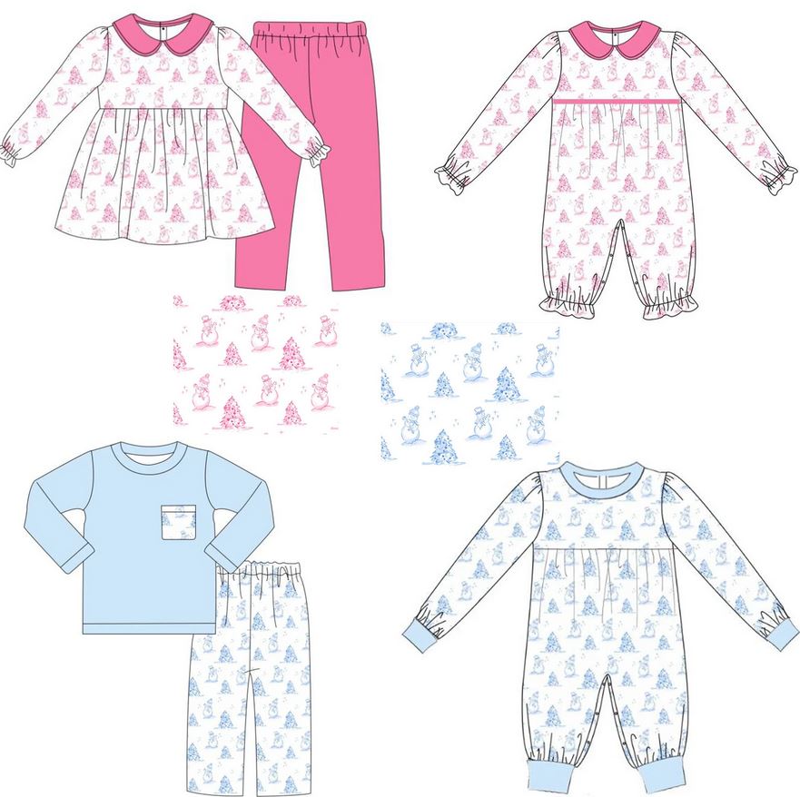 Snowman & Christmas Tree Design