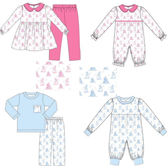 Snowman & Christmas Tree Design