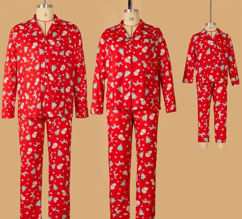 Red Christmas Pyjama Set