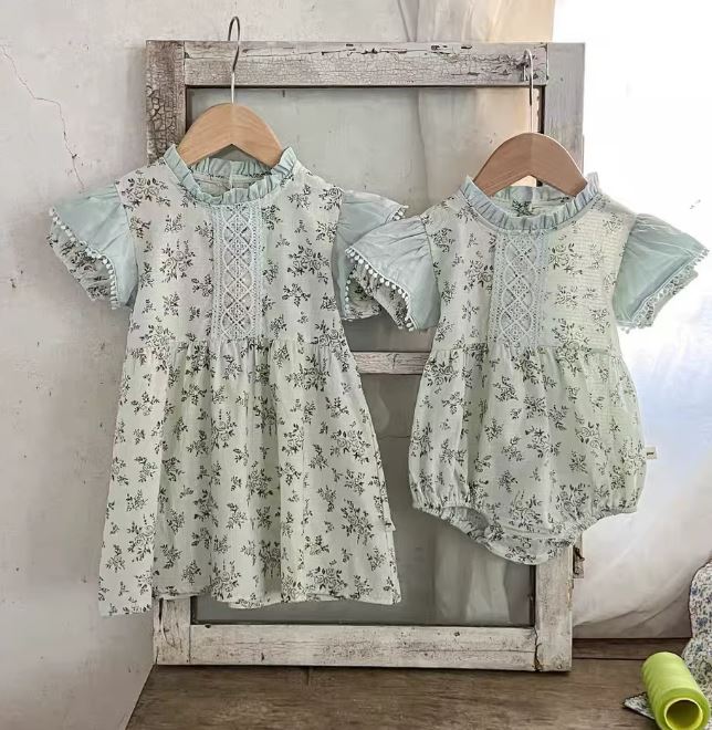 Dress & Romper Floral Sage