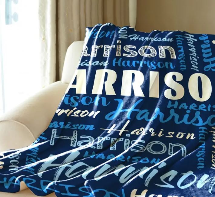 Style 1 Name Blanket