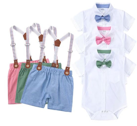 Kids Tales Bow Tie Short Set