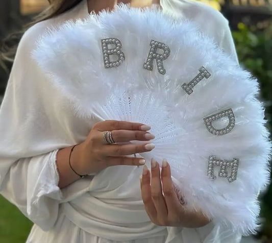 Non-foldable Feather Fan