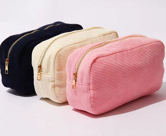Corduroy Cosmetic Bags