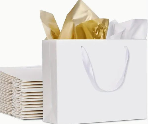White Gift Bag - 10 Pack