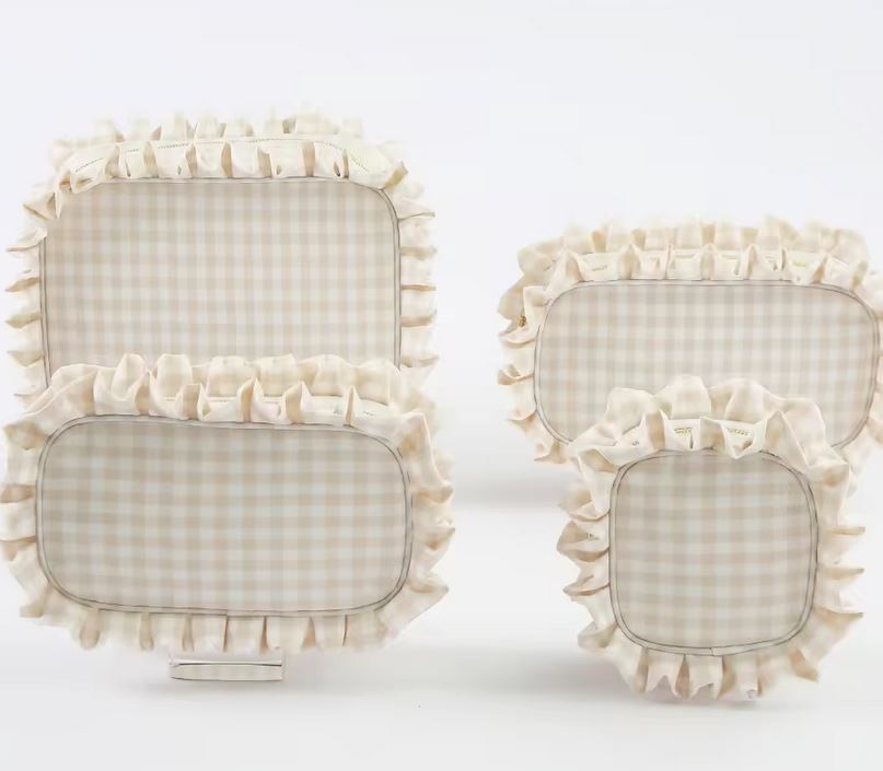 Ruffle Cosmetic Bags
