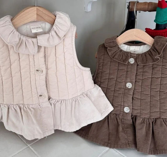 Girls Frill Gilet