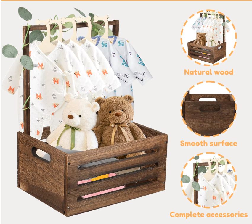 Wooden Baby Crate