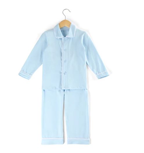 Boys Light Blue Cotton Pyjama