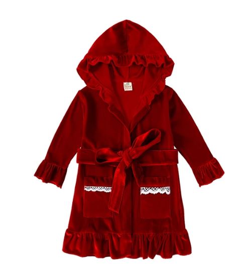 Velvet Girls Robe