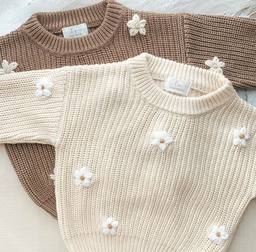 Flower Knitted Jumper