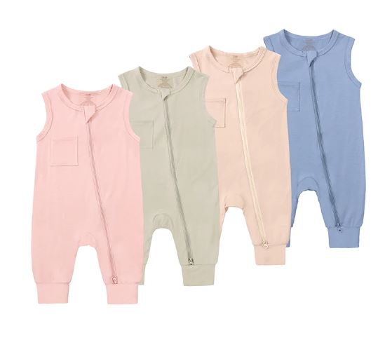 Bamboo Romper with Pocket Detail