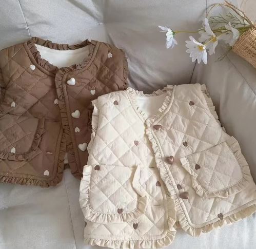 Frill Gilet with Heart Detail
