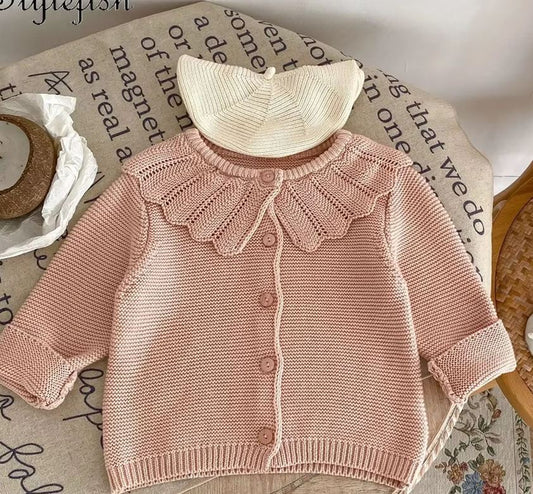 Pink Knitted Cardigan