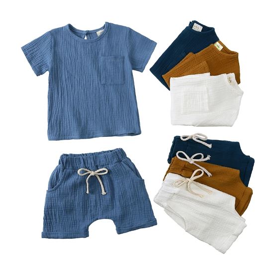 Kids Tales Linen Cotton Short