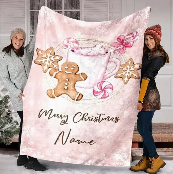 Pink Gingerbread Blanket
