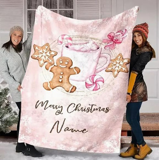 Pink Gingerbread Blanket