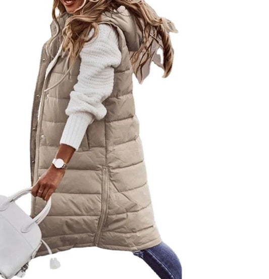 Long Gilet with Hood