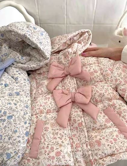 Floral Bow Coat