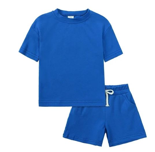 Kids Tales Plain Colour Short Set - 2