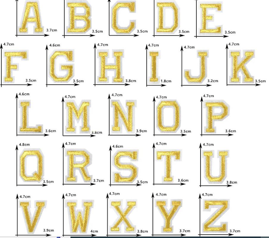 Iron On Alphabet