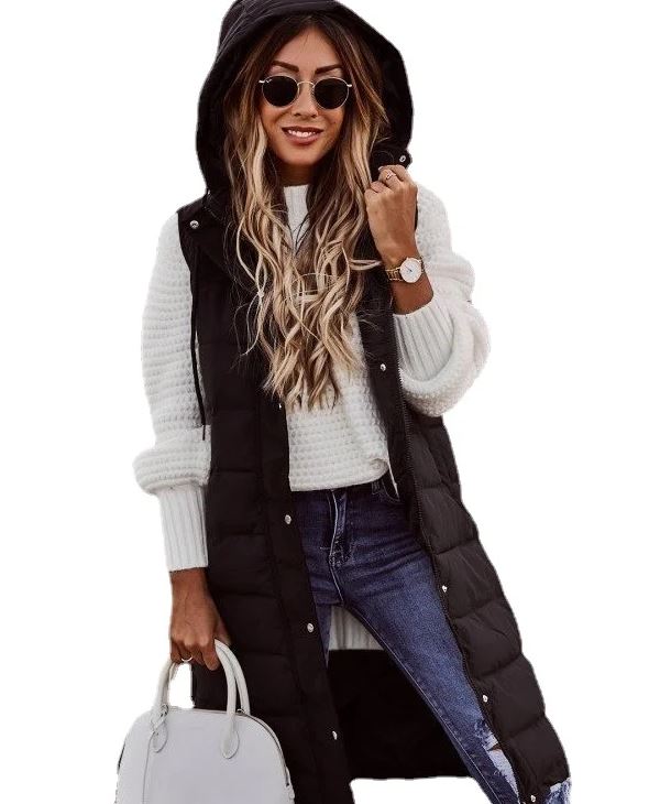 Long Gilet with Hood
