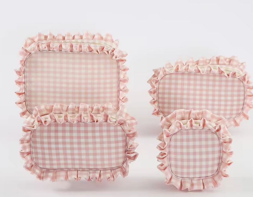 Ruffle Cosmetic Bags