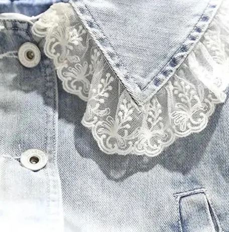 Large Collar Denim Jacket