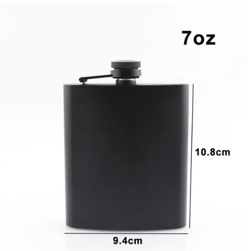 Black Hip Flask