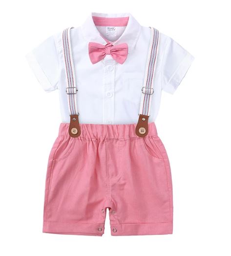 Kids Tales Bow Tie Short Set