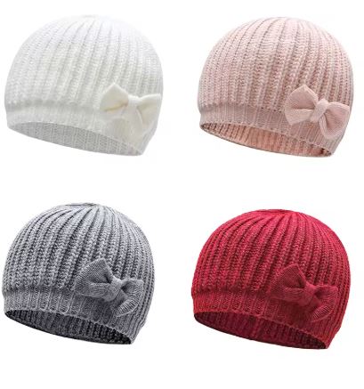 Bow Knitted Hat