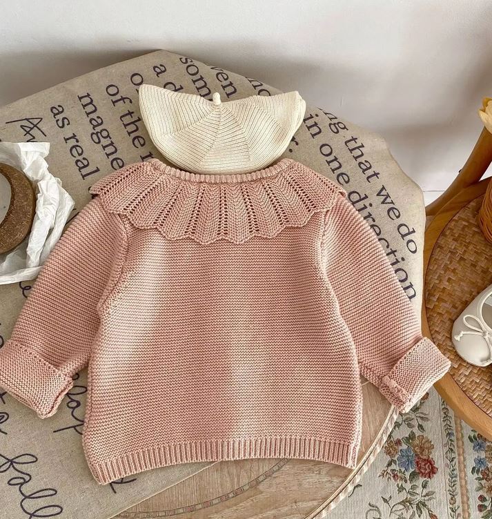 Pink Knitted Cardigan