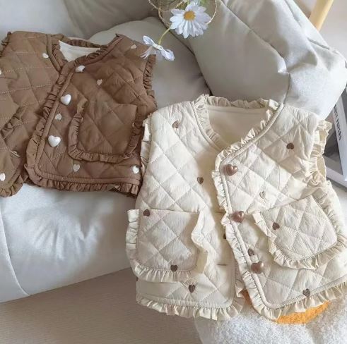 Frill Gilet with Heart Detail