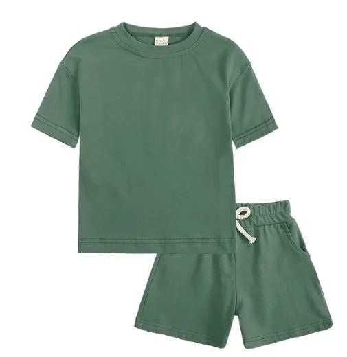 Kids Tales Plain Colour Short Set